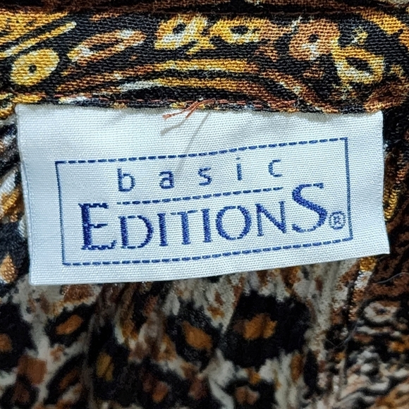 Basic Editions Women's Vintage Tiger And Lion Print Maxi Skirt -L - Picture 3 of 7